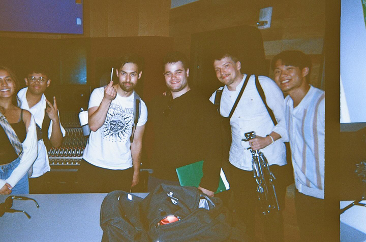 Ding Sng with the band for the first album